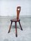 Französischer Wabi Sabi Esstisch & Stühle aus massivem Eichenholz, 1940er, 4er Set 28