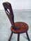 Französischer Wabi Sabi Esstisch & Stühle aus massivem Eichenholz, 1940er, 4er Set 15