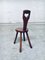 Französischer Wabi Sabi Esstisch & Stühle aus massivem Eichenholz, 1940er, 4er Set 19