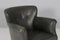 Danish Cabinetmaker Club Chair in Original Black Leather, 1940s, Image 4