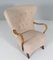 Lounge Chair in Lamb Wool by Alfred Christensen for Slagelse Møbelværk, 1940s, Image 2