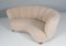 Danish Cabinetmaker Banana Sofa in Lambwool, 1940s 2