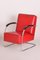 Red Armchair and Ottoman by Mucke Melder, Czechia, 1930s, Set of 2, Image 12