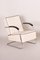 White Armchair and Ottoman by Mucke Melder, Czechia, 1930s, Set of 2 11