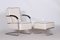 White Armchair and Ottoman by Mucke Melder, Czechia, 1930s, Set of 2, Image 10