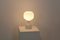 Weiße Tischlampe aus Opalglas von Philips 7