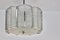 Lámpara colgante de níquel y vidrio texturizado de Kalmar, Immagine 1
