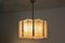 Textured Glass & Nickel Pendant from Kalmar, Image 9