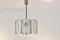 Lámpara colgante de níquel y vidrio texturizado de Kalmar, Immagine 3