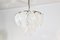 Chandelier with Frosted Glass Leaves 1