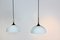 White-Opal Glass & Brass Pendant Lights by Florian Schulz, Set of 2, Image 6