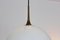 White-Opal Glass & Brass Pendant Lights by Florian Schulz, Set of 2, Image 7