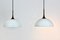 Lámparas colgantes de latón y vidrio blanco opalino de Florian Schulz. Juego de 2, Immagine 4