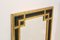 Black Glass & Giltwood Mirror from Deknudt, Belgium 4