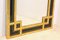 Black Glass & Giltwood Mirror from Deknudt, Belgium, Image 6