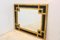 Black Glass & Giltwood Mirror from Deknudt, Belgium 8