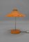 Lampe de Bureau Orange, Allemagne, 1960s 2