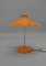 Orangefarbene Tischlampe, Deutschland, 1960er 2