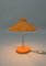 Lampada da tavolo arancione, Germania, anni '60, Immagine 5