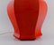 Große Tischlampe aus rot glasierter Keramik, spätes 20. Jh 4