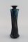 European Studio Ceramicist Turned-Shaped Vase in Glazed Stoneware 3