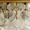 Massive Catena Murano Glass Flush Mount Chandelier by J.T. Kalmar, 1970s 8