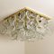 Massive Catena Murano Glass Flush Mount Chandelier by J.T. Kalmar, 1970s 7