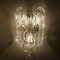 Citrus Swirl Clear Glass Wall Lights or Sconces by J.T. Kalmar, 1969, Set of 2, Image 14
