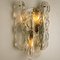 Citrus Swirl Clear Glass Wall Lights or Sconces by J.T. Kalmar, 1969, Set of 2, Image 12