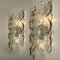 Citrus Swirl Clear Glass Wall Lights or Sconces by J.T. Kalmar, 1969, Set of 2, Image 7