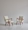 Fauteuils en Bois de Pin et Peau de Mouton, Suède, 1940s, Set de 2 3