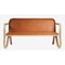 Natural Cognac Leather 2-Seater Kolho Bench or Sofa by Matthew Day Jackson for Made by Choice, Image 2