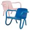 Rose & Blue Kolho Lounge Chairs by Matthew Day Jackson for Made by Choice, Set of 2, Image 1