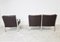 Leather Sofa Set by Preben Fabricius and Jorgen Kastholm for Walter Knoll, 1960s, Set of 3, Image 10