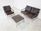 Leather Sofa Set by Preben Fabricius and Jorgen Kastholm for Walter Knoll, 1960s, Set of 3 5