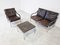 Leather Sofa Set by Preben Fabricius and Jorgen Kastholm for Walter Knoll, 1960s, Set of 3, Image 5