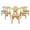 Brutalist Dining Chairs, 1970s, Set of 6 3
