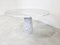 Round Dining or Center Table in Carrara Marble with a Conical Base, Image 7