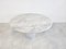 Round Dining or Center Table in Carrara Marble with a Conical Base, Image 4