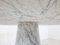 Runder Ess- oder Tisch aus Carrara Marmor mit konischem Fuß 10