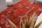 Tappeto vintage in lana rossa arancione, Turchia, Immagine 5