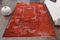 Vintage Turkish Red Orange Wool Rug 6