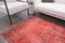 Vintage Red Wool Turkish Rug 6