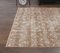 Vintage Turkish Brown Floral Rug 3