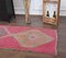 Vintage Turkish Pink Wool Runner Rug 5