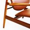 Danish Modern Teak and Brown Leather Lounge Chair by Finn Juhl for France and Son, Image 6