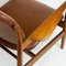 Danish Modern Teak and Brown Leather Lounge Chair by Finn Juhl for France and Son 7