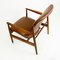 Poltrona moderna in teak e pelle marrone di Finn Juhl per France & Son, Immagine 11