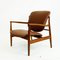 Danish Modern Teak and Brown Leather Lounge Chair by Finn Juhl for France and Son, Image 13