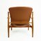 Danish Modern Teak and Brown Leather Lounge Chair by Finn Juhl for France and Son, Image 9